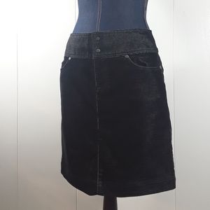 Athleta size 4 tall button-up drawstring skirt